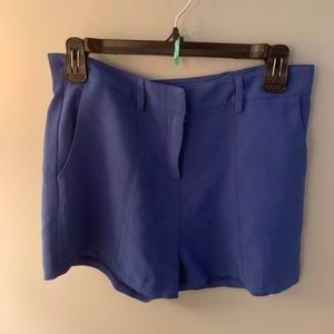 Blue Silk Shorts